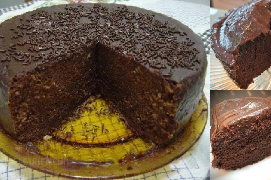 Bolo de chocolate fácil, vai bem em qualquer ocasião do dia